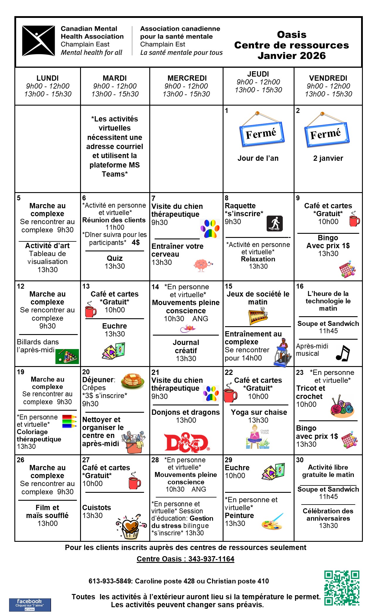 Oasis January 2026 FR