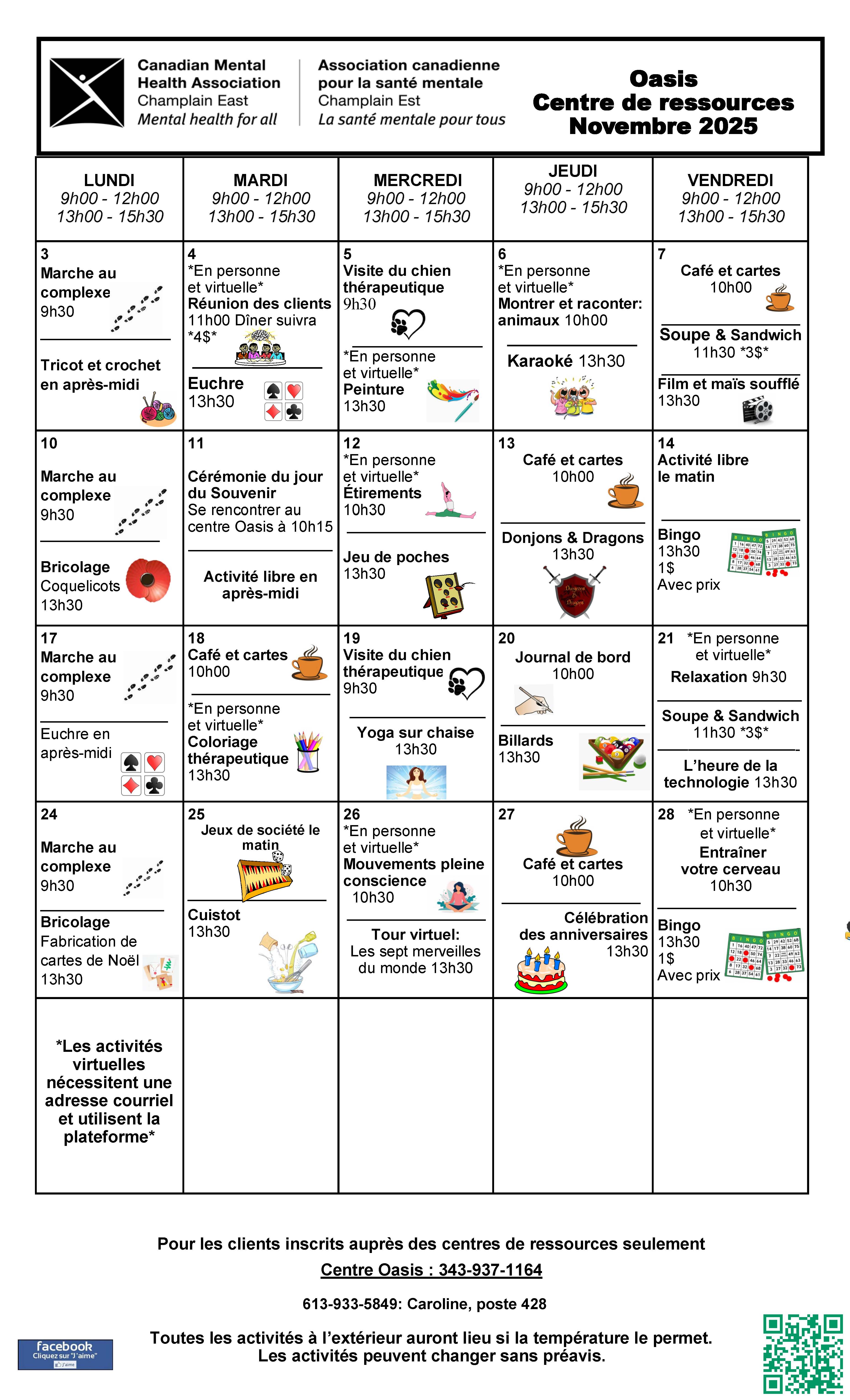 Oasis November 2025 FR